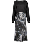 Blue Polyester Women's Dress