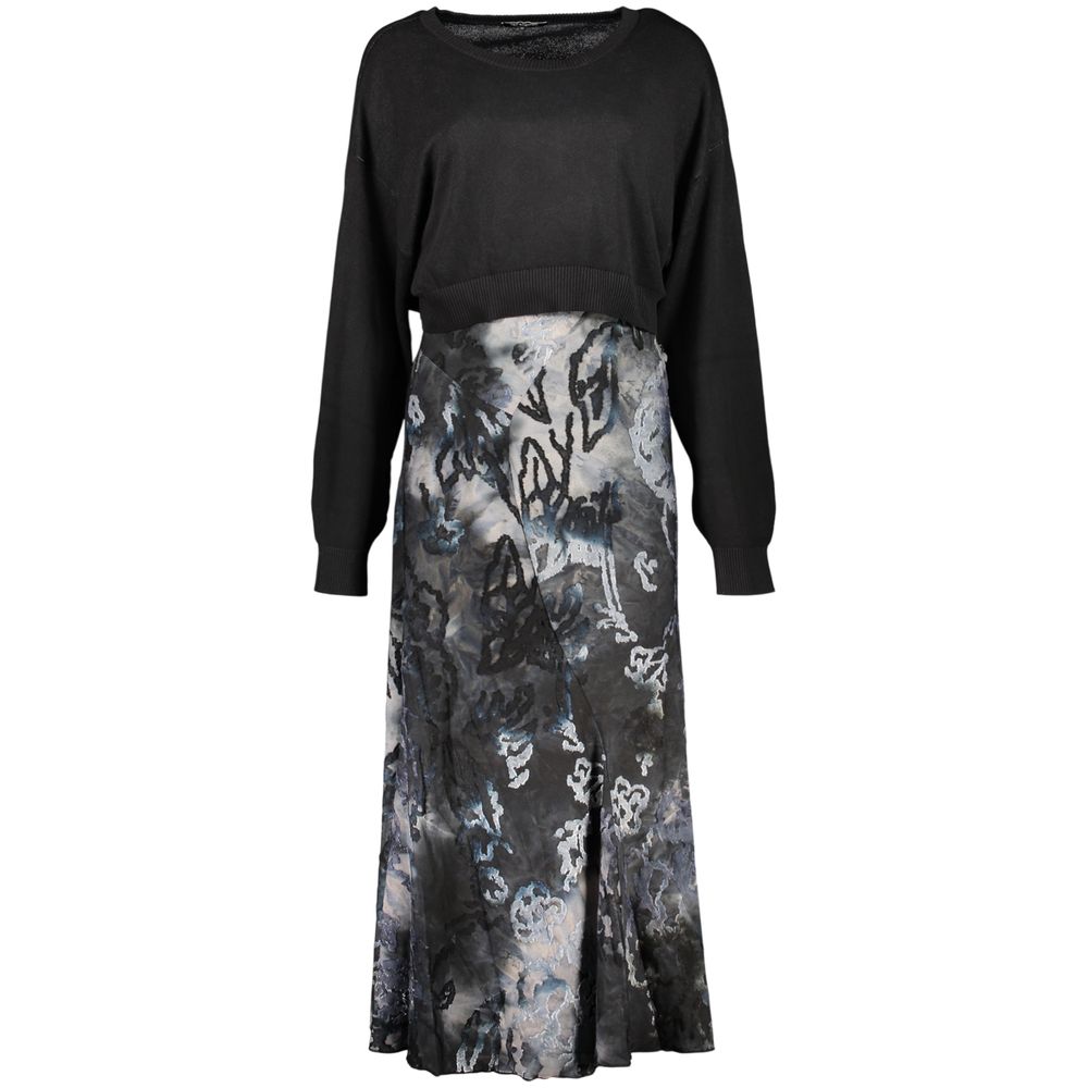Blue Polyester Women's Dress