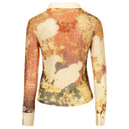 Beige Polyester Female Shirt