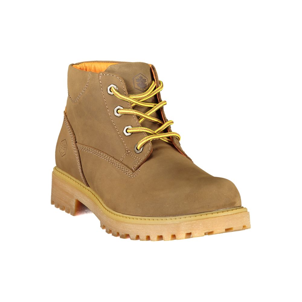 Brown Leather Men Sneaker