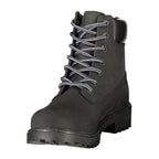 Black Leather Mens Sneaker