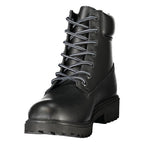 Black Leather Mens Sneaker
