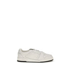 White Calf Leather Bos Taurus Athletic Sneakers