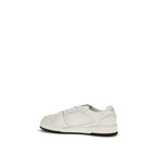 White Calf Leather Bos Taurus Athletic Sneakers