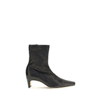 Black Calf Leather Bos Taurus Ankle Boots
