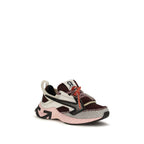 Multicolor Polyester Athletic Sneakers