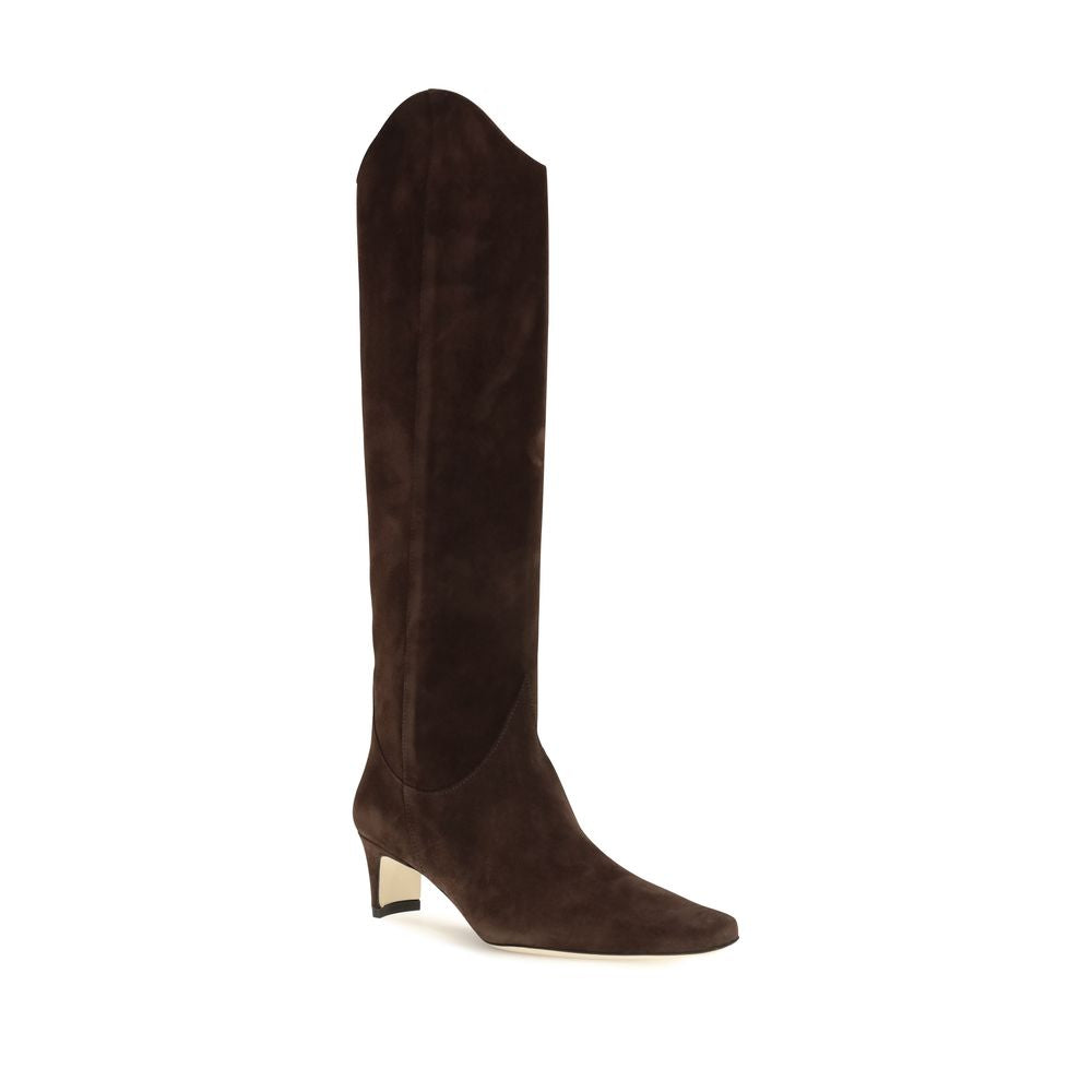 Brown Calf Leather Bos Taurus High Heel Boots