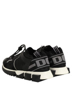 Black Sorrento Trekking Sneakers Men Shoes