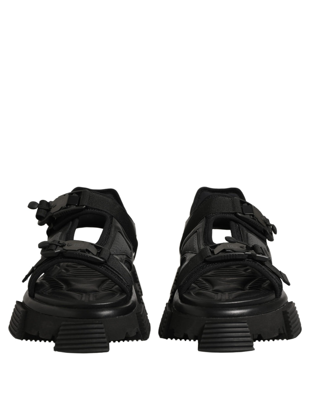 Black Logo Detailed Men Chunky Sandals Shoes