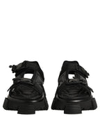 Black Logo Detailed Men Chunky Sandals Shoes