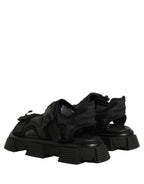 Black Logo Detailed Men Chunky Sandals Shoes