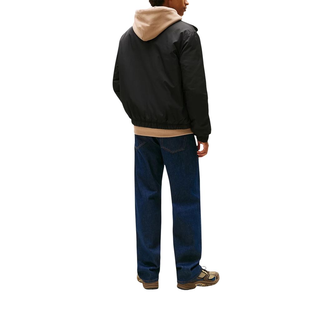 Black Recycled Polyester Bomber