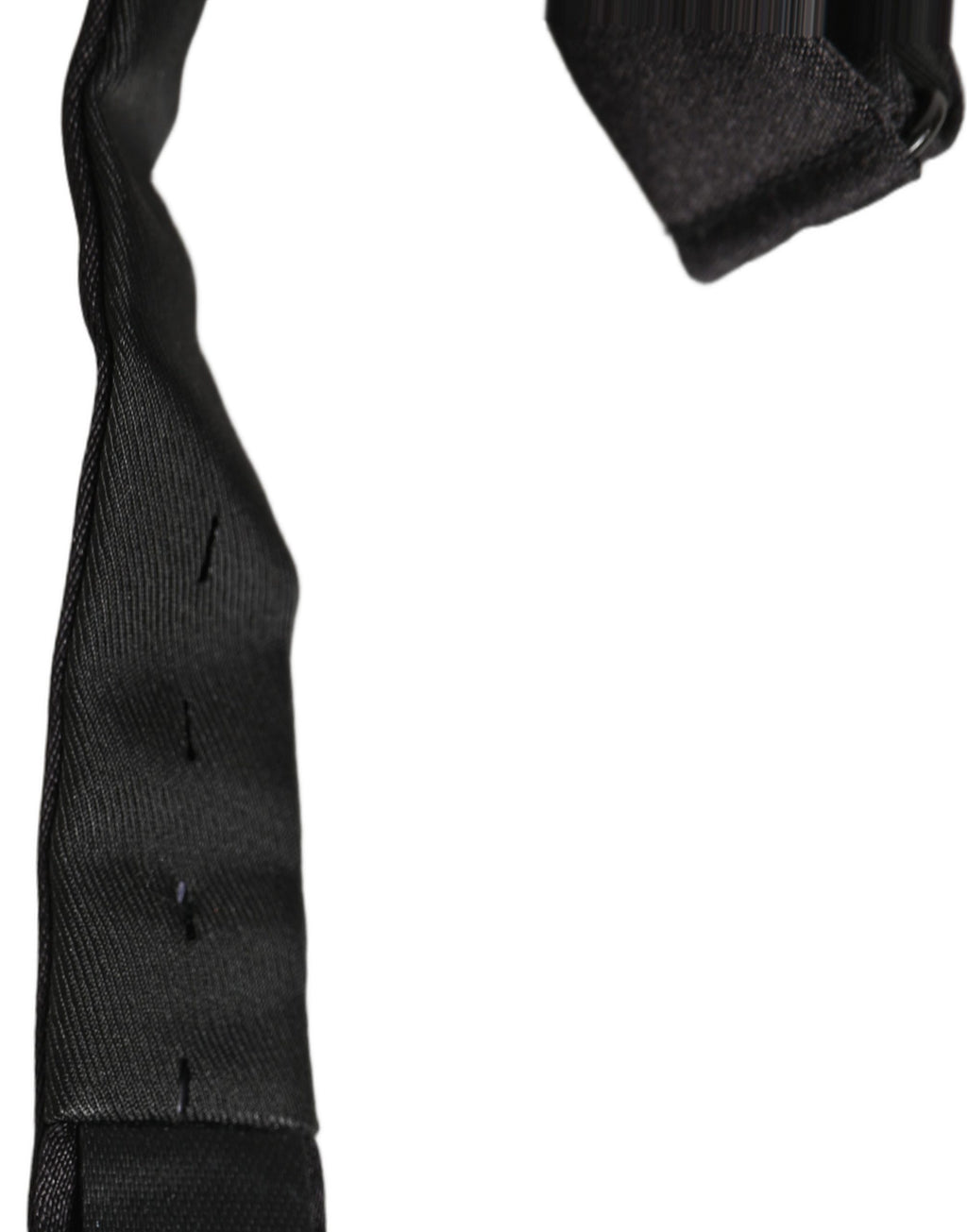 Men Black 100% Silk Adjustable Neck Papillon Bow Tie