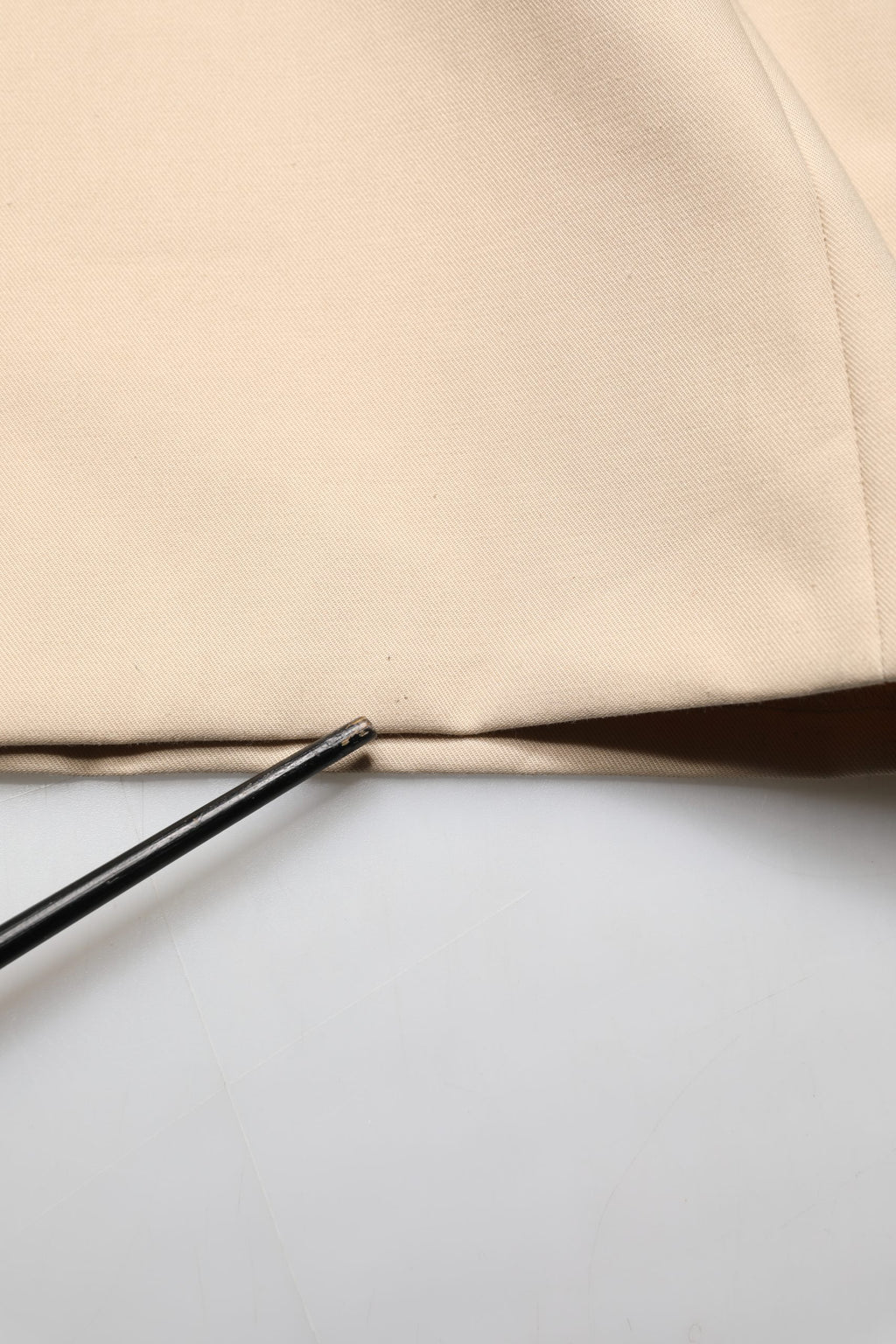 Beige Cotton Straight Men Formal Dress Pants