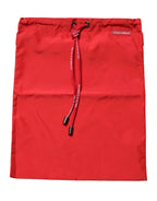 Red Polyester Drawstring Beach Shorts Swimwear