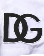White DG Logo Men Drawstring Shorts Swimwear