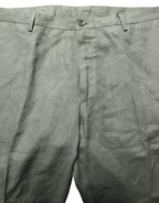 Gray Linen Tapered Men Dress Trouser Pants