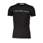 Black Cotton Mens Tshirt