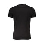 Black Cotton Mens Tshirt