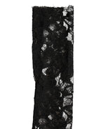 Sleeves Black Nylon Floral Lace Warmer Arm
