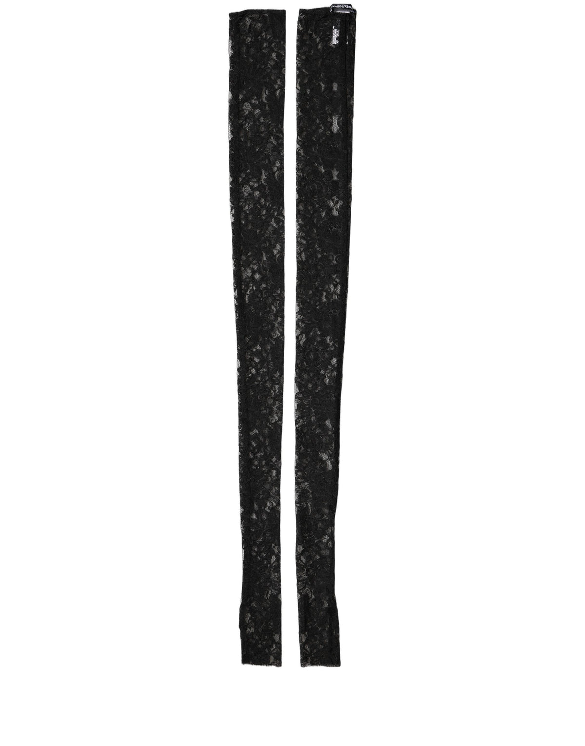 Sleeves Black Nylon Floral Lace Warmer Arm