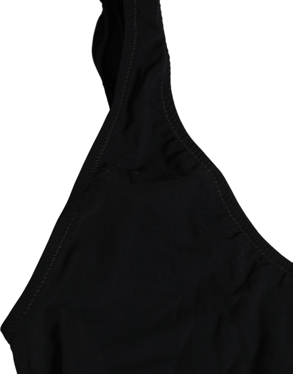 Black Cutout Logo One Piece Swimsuit Swimwear