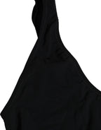 Black Cutout Logo One Piece Swimsuit Swimwear