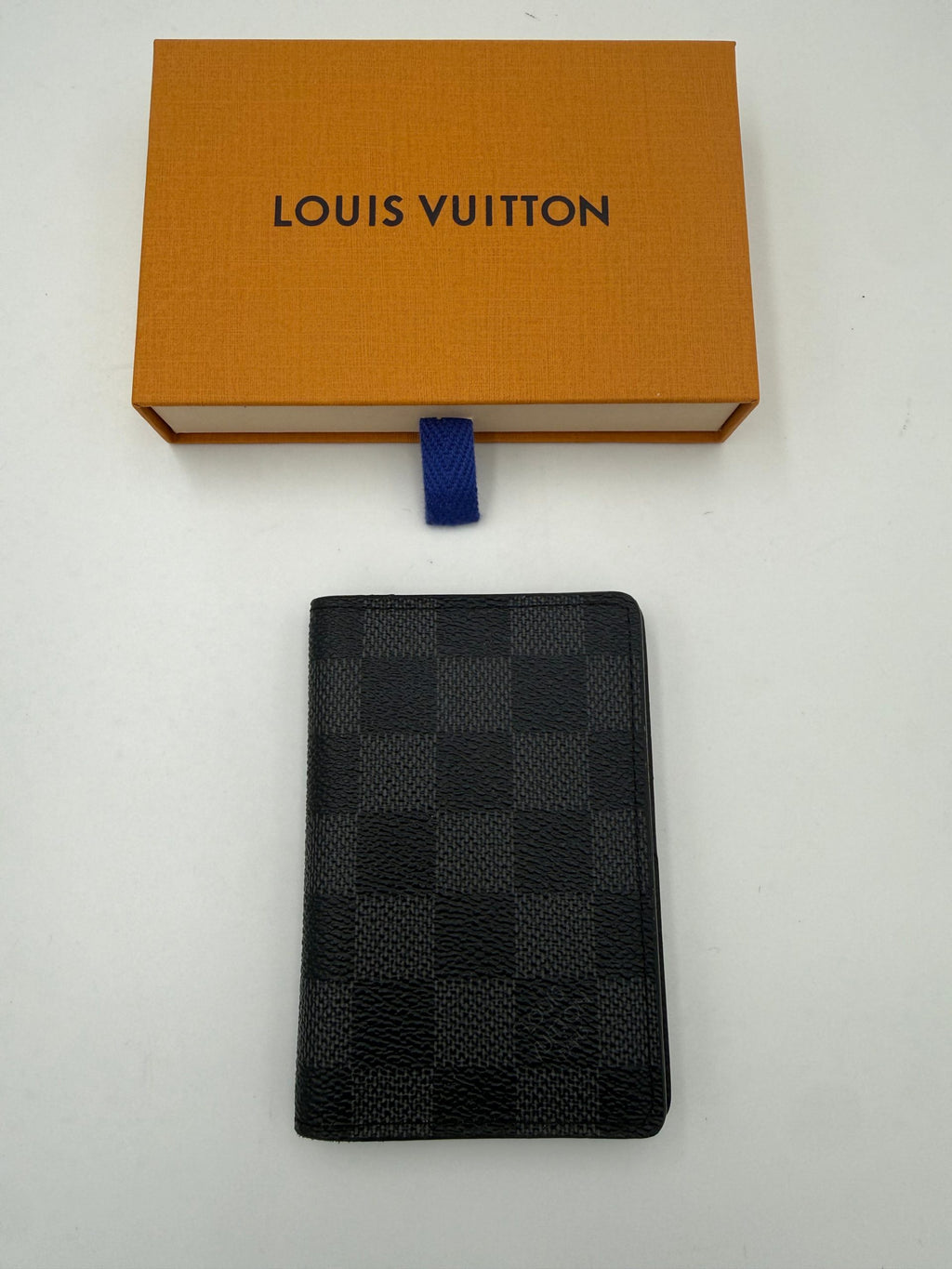 LOUIS VUITTON Compatto Card Holder ORGANIZER Damier Graphite Wallet