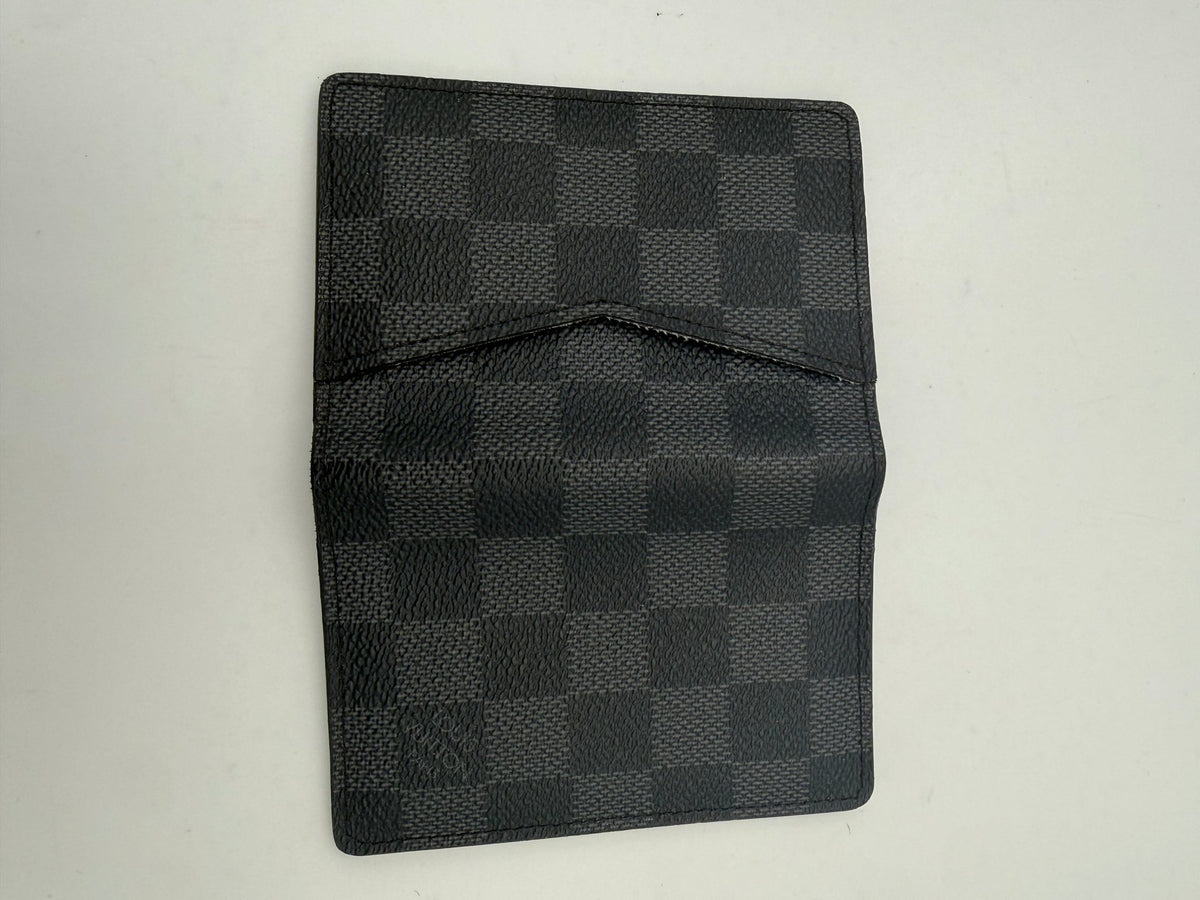 LOUIS VUITTON Compatto Card Holder ORGANIZER Damier Graphite Wallet