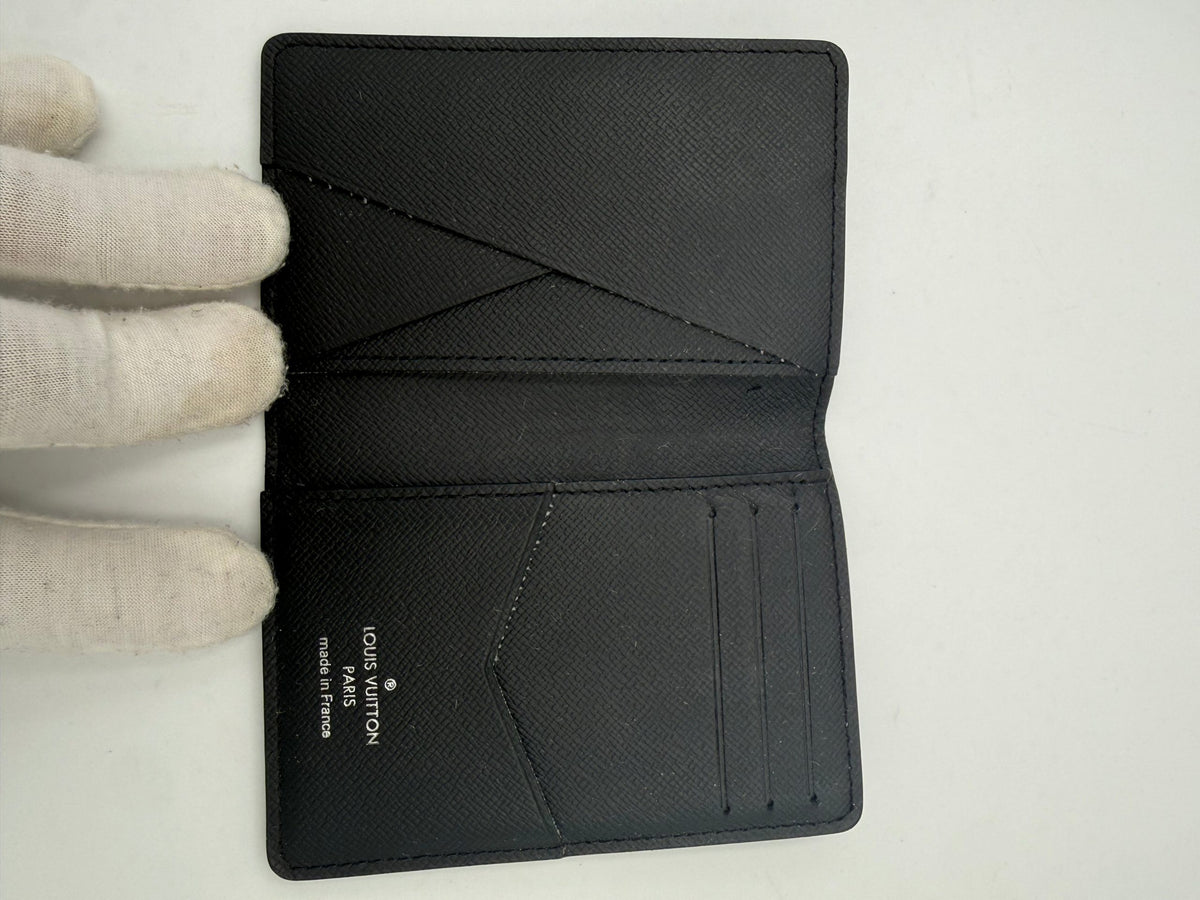 LOUIS VUITTON Compatto Card Holder ORGANIZER Damier Graphite Wallet