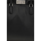 Black Calf Leather Bos Taurus Handbag