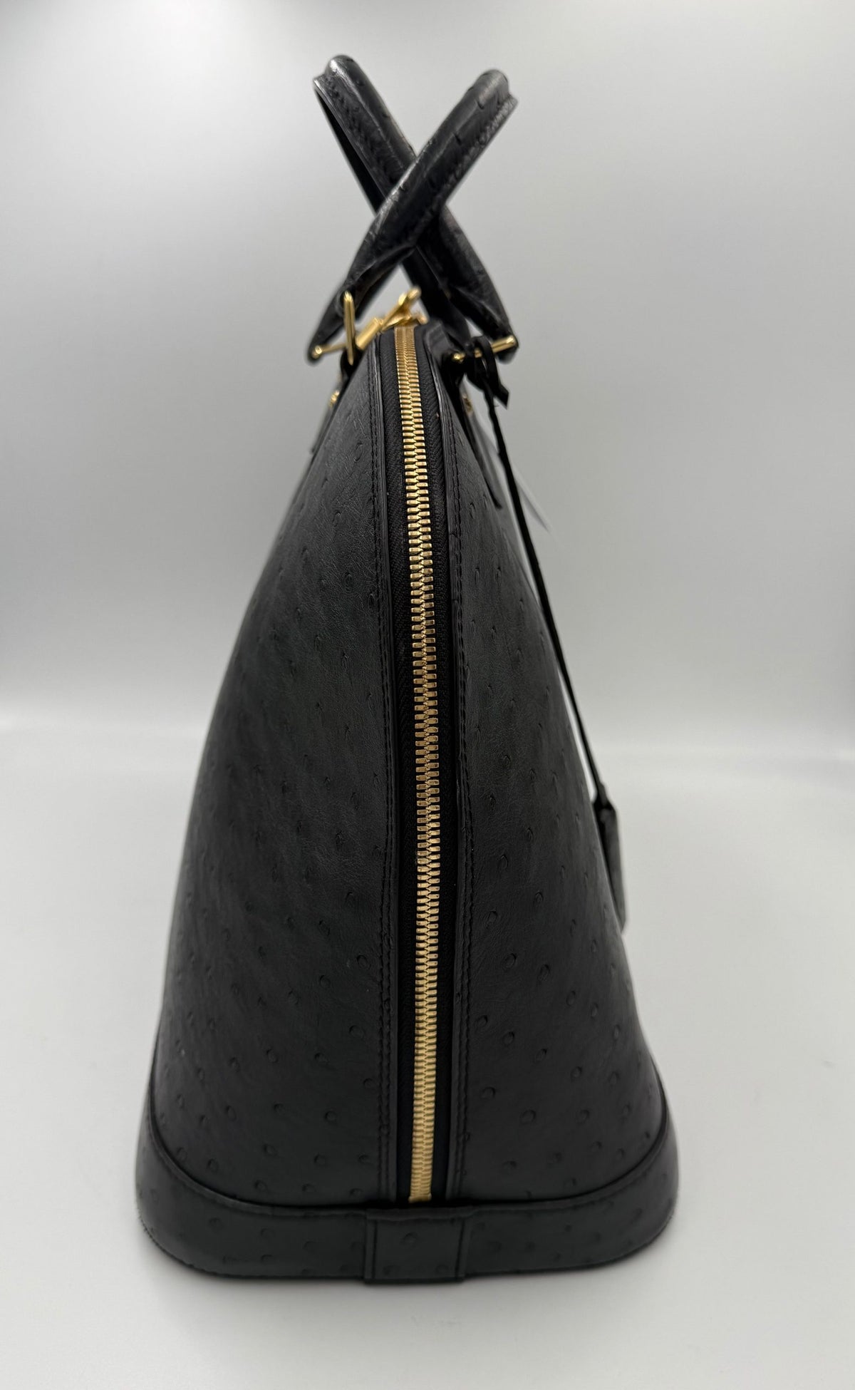 LOUIS VUITTON Alma GM in Ostrich Leather Handbag