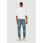Blue Cotton Slim Fit Jeans