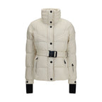 Beige Polyester Full-Length Jacket
