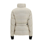 Beige Polyester Full-Length Jacket