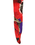 Multicolor Floral Nylon Tights Stockings Socks