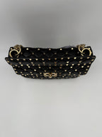 VALENTINO GARAVANI Rockstud Spike Black Handbag