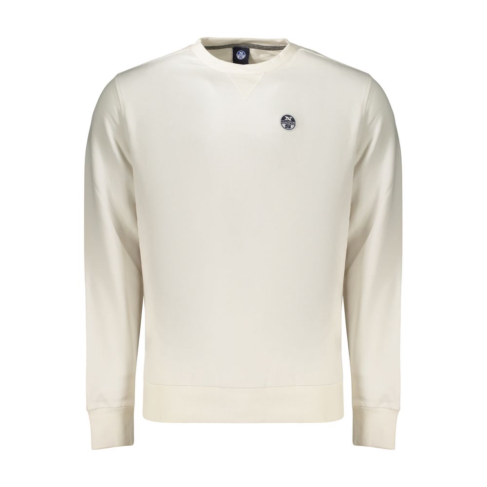 White Cotton Men's Sweatshirt