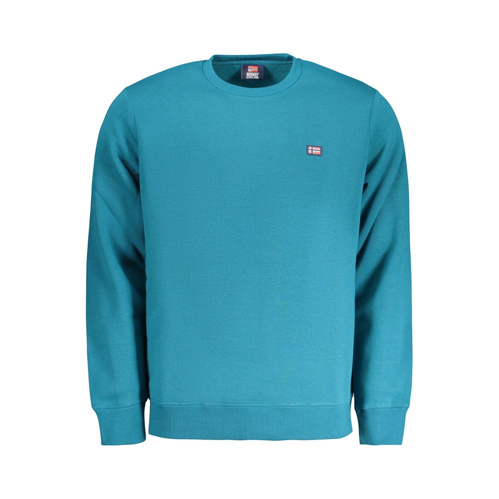Blue Cotton Men's Sweatshirt