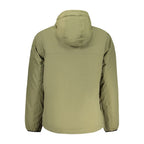 Green Polyamide Full-Length Jacket