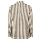 Beige Cotton Men Jacket
