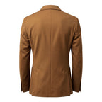 Brown Cotton Men Jacket