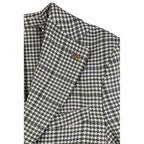 Blue Cotton Men Jacket