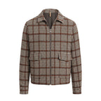Black Viscose Men Jacket