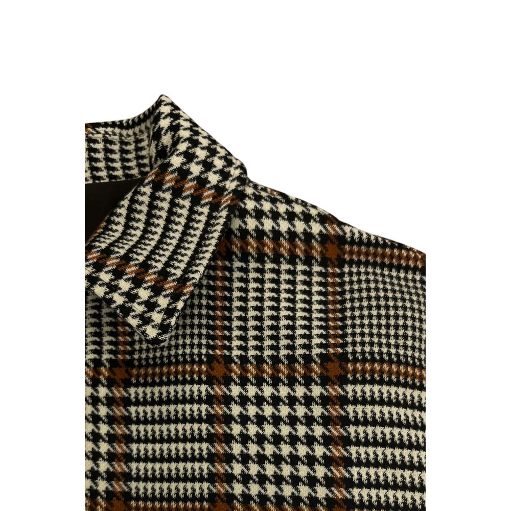 Black Viscose Men Jacket