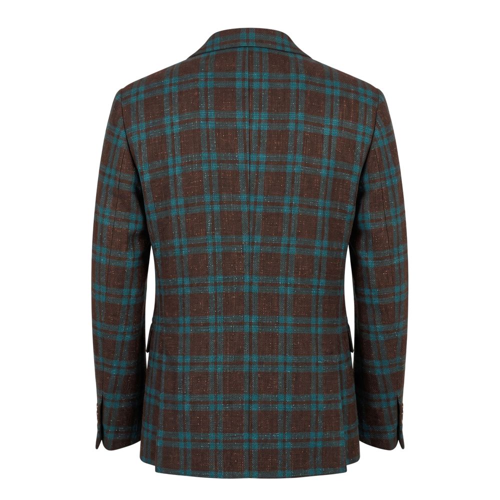 Brown Linen Men's Jacket