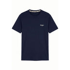 Blue Cotton Men T-shirt