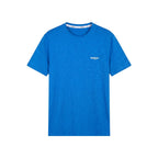 Light Blue Cotton Men T-shirt