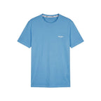 Light Blue Cotton Men T-Shirt