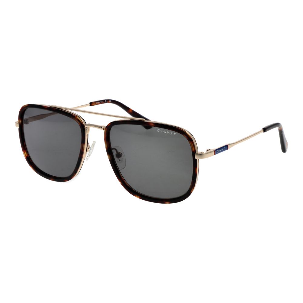 Brown Metal Sunglasses